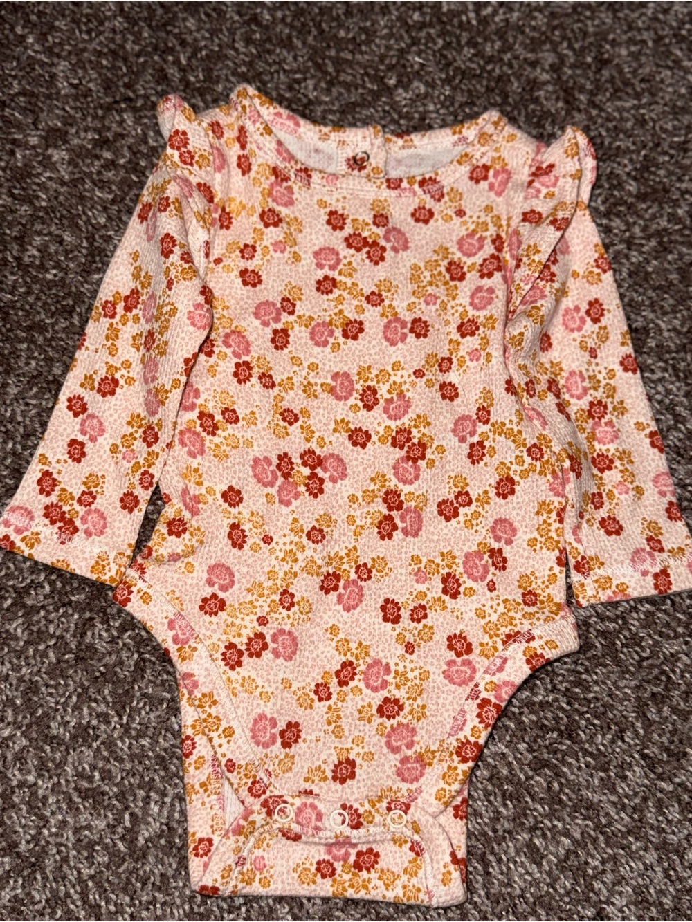 Old Navy Long-Sleeve Ruffle-Trim Bodysuit for Baby